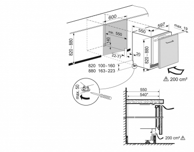 LIEBHERR UIKP155425 onderbouw koelkast met vriesvak