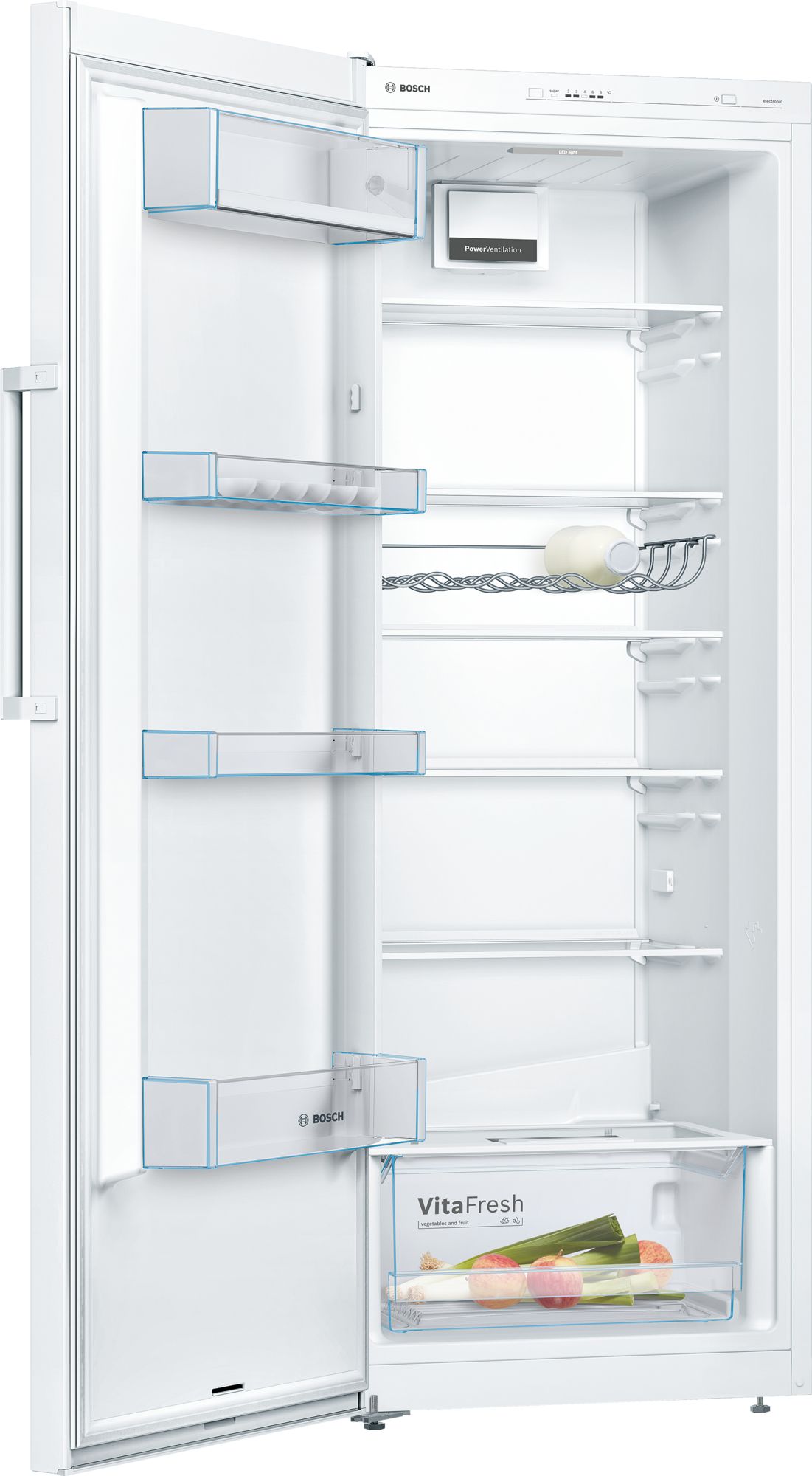 BOSCH KSV29VWEP vrijstaande koelkast zonder vriesvak - 161cm